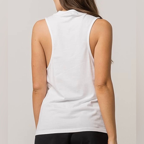 ADIDAS ORIGINALS Women's Trefoil Oversize Logo Muscle Tank - Picture 3 of 6